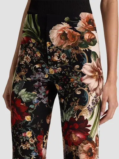 Alice + Olivia Women's Andrew Floral Bootcut Slim Pants - Floral Radiance | Thumbnail 5 Alice + Olivia Women's Andrew Floral Bootcut Slim Pants - Floral Radiance | Thumbnail 5