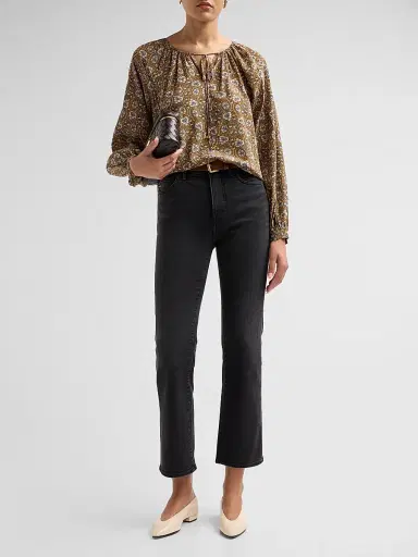 Veronica Beard Women's Milla High-Rise Straight-Leg Jeans - Washed Onyx - Size 32 | Thumbnail 2 Veronica Beard Women's Milla High-Rise Straight-Leg Jeans - Washed Onyx - Size 32 | Thumbnail 2