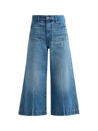 Veronica Beard Women's Marlowe High-Rise Wide-Leg Culottes - Memory Lane - Size 32 | Thumbnail 1 Veronica Beard Women's Marlowe High-Rise Wide-Leg Culottes - Memory Lane - Size 32 | Thumbnail 1