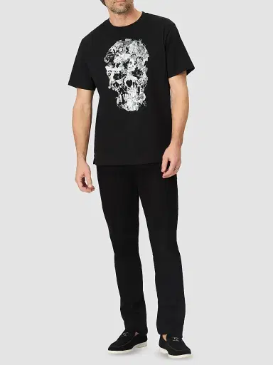 Robert Graham Men's Hallow Bones Graphic Cotton T-Shirt - Black | Thumbnail 2 Robert Graham Men's Hallow Bones Graphic Cotton T-Shirt - Black | Thumbnail 2
