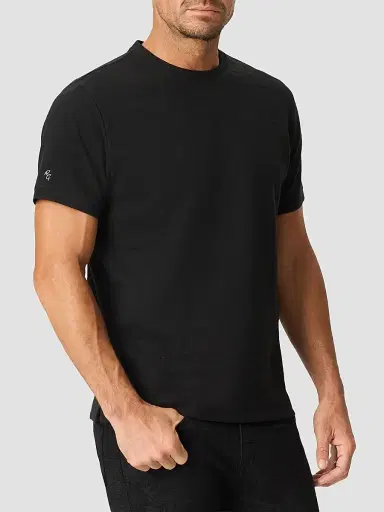 Robert Graham Men's Baslow Knit T-Shirt - Black | Thumbnail 4 Robert Graham Men's Baslow Knit T-Shirt - Black | Thumbnail 4