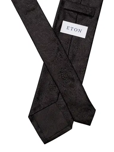 Eton Men's Paisley Woven Silk Tie | Thumbnail 2 Eton Men's Paisley Woven Silk Tie | Thumbnail 2