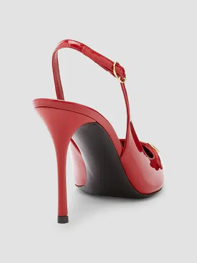 Dolce & Gabbana Women's Vernice 90MM Leather Stiletto Slingback Pumps - Rosso | Thumbnail 3 Dolce & Gabbana Women's Vernice 90MM Leather Stiletto Slingback Pumps - Rosso | Thumbnail 3