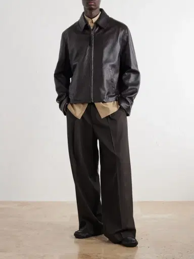Loewe Full-Grained Leather Jacket - Men | Thumbnail 2 Loewe Full-Grained Leather Jacket - Men | Thumbnail 2