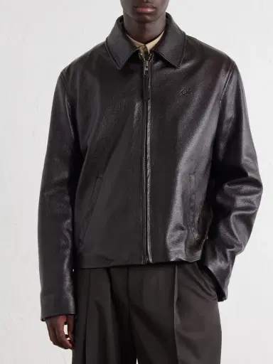 Loewe Full-Grained Leather Jacket - Men | Thumbnail 3 Loewe Full-Grained Leather Jacket - Men | Thumbnail 3