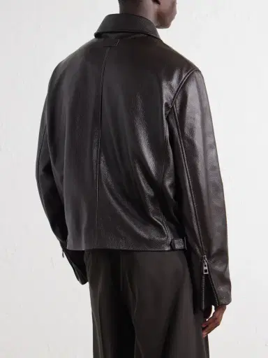 Loewe Full-Grained Leather Jacket - Men | Thumbnail 4 Loewe Full-Grained Leather Jacket - Men | Thumbnail 4