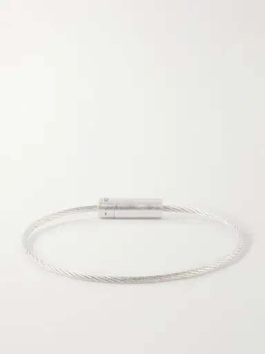 LE GRAMME 7g Brushed Sterling Silver Cable Bracelet - Men | Thumbnail 3 LE GRAMME 7g Brushed Sterling Silver Cable Bracelet - Men | Thumbnail 3