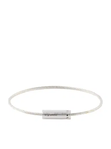 LE GRAMME 7g Brushed Sterling Silver Cable Bracelet - Men | Thumbnail 1 LE GRAMME 7g Brushed Sterling Silver Cable Bracelet - Men | Thumbnail 1