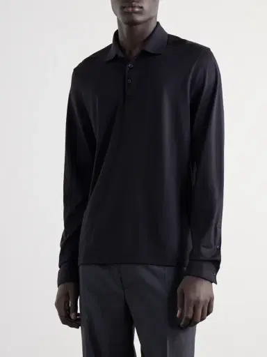 MR P. Silk and Cotton-Blend Polo Shirt - Men | Thumbnail 3 MR P. Silk and Cotton-Blend Polo Shirt - Men | Thumbnail 3
