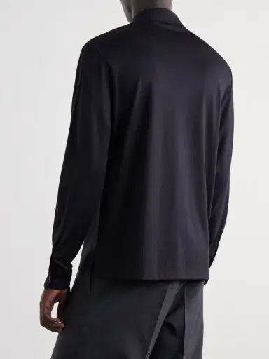 MR P. Silk and Cotton-Blend Polo Shirt - Men | Thumbnail 4 MR P. Silk and Cotton-Blend Polo Shirt - Men | Thumbnail 4
