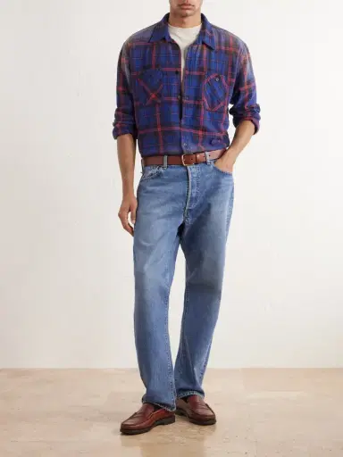 Les Tien Checked Cotton-Flannel Shirt - Men | Thumbnail 2 Les Tien Checked Cotton-Flannel Shirt - Men | Thumbnail 2