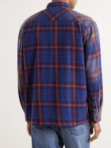 Les Tien Checked Cotton-Flannel Shirt - Men | Thumbnail 4 Les Tien Checked Cotton-Flannel Shirt - Men | Thumbnail 4