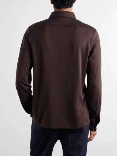 MR P. Silk and Cotton-Blend Polo Shirt - Men | Thumbnail 4 MR P. Silk and Cotton-Blend Polo Shirt - Men | Thumbnail 4
