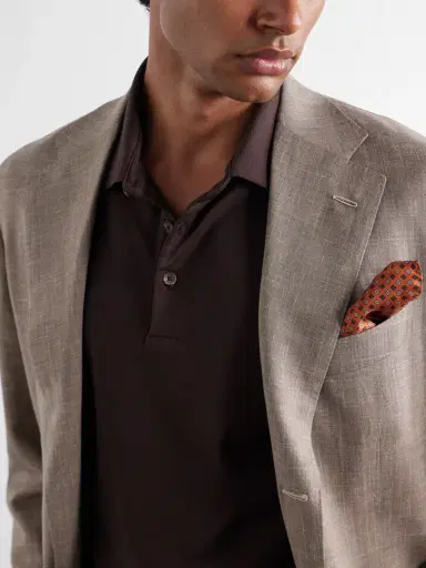 MR P. Silk and Cotton-Blend Polo Shirt - Men | Thumbnail 6 MR P. Silk and Cotton-Blend Polo Shirt - Men | Thumbnail 6