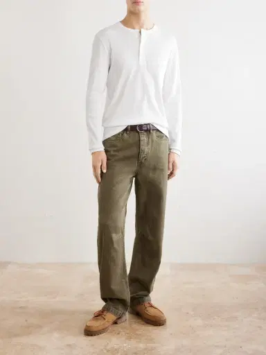 MR P. Ribbed Organic Cotton Henley T-Shirt - Men | Thumbnail 2 MR P. Ribbed Organic Cotton Henley T-Shirt - Men | Thumbnail 2