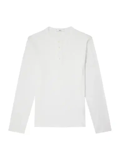 MR P. Ribbed Organic Cotton Henley T-Shirt - Men | Thumbnail 1 MR P. Ribbed Organic Cotton Henley T-Shirt - Men | Thumbnail 1