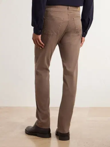 Canali Straight-Leg Cotton-Blend Twill Trousers - Men | Thumbnail 4 Canali Straight-Leg Cotton-Blend Twill Trousers - Men | Thumbnail 4