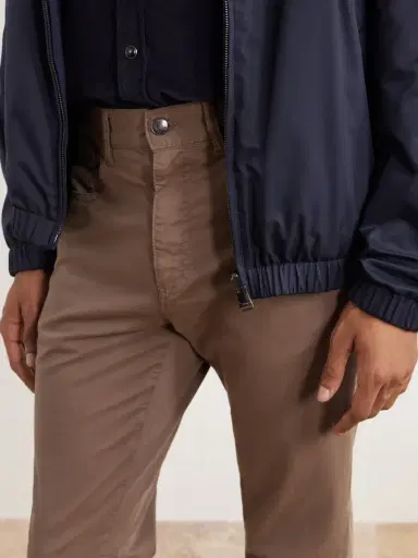 Canali Straight-Leg Cotton-Blend Twill Trousers - Men | Thumbnail 5 Canali Straight-Leg Cotton-Blend Twill Trousers - Men | Thumbnail 5