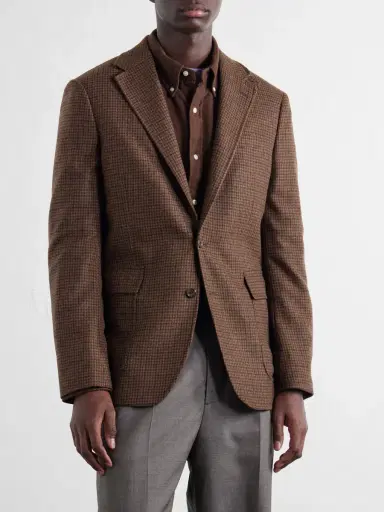 Polo Ralph Lauren Checked Wool-Blend Blazer - Men | Thumbnail 3 Polo Ralph Lauren Checked Wool-Blend Blazer - Men | Thumbnail 3