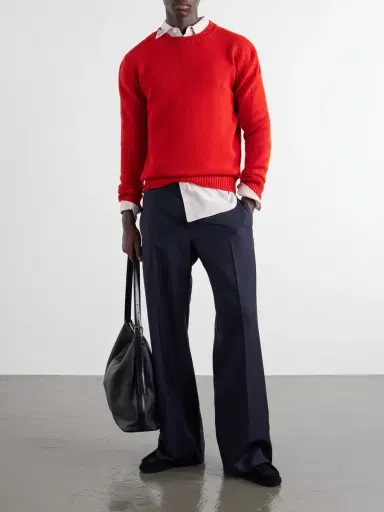 Jil Sander Straight-Leg Wool and Mohair-Blend Trousers - Men | Thumbnail 2 Jil Sander Straight-Leg Wool and Mohair-Blend Trousers - Men | Thumbnail 2