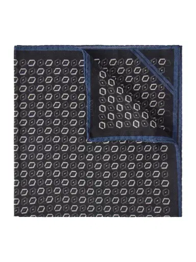 Zegna Printed Wool Pocket Square - Men | Thumbnail 1 Zegna Printed Wool Pocket Square - Men | Thumbnail 1