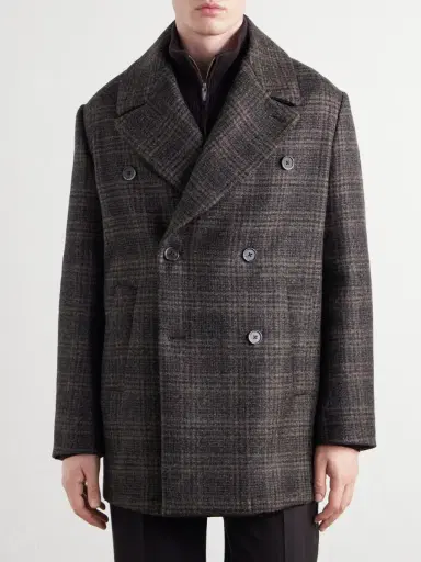 Barena Double-Breasted Prince of Wales Wool-Blend Blouson Jacket - Men | Thumbnail 3 Barena Double-Breasted Prince of Wales Wool-Blend Blouson Jacket - Men | Thumbnail 3