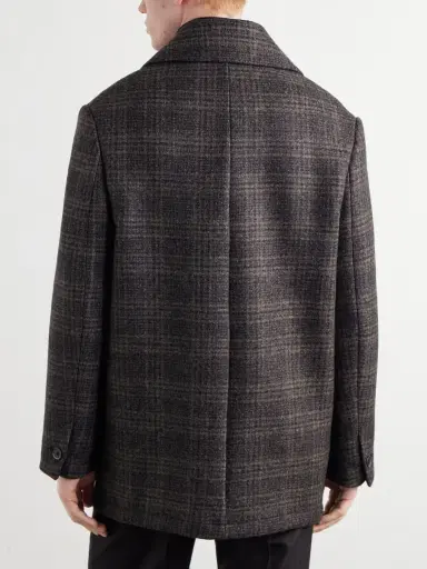 Barena Double-Breasted Prince of Wales Wool-Blend Blouson Jacket - Men | Thumbnail 4 Barena Double-Breasted Prince of Wales Wool-Blend Blouson Jacket - Men | Thumbnail 4