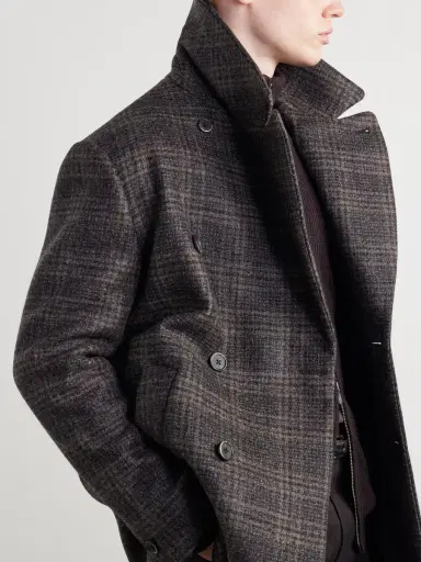 Barena Double-Breasted Prince of Wales Wool-Blend Blouson Jacket - Men | Thumbnail 5 Barena Double-Breasted Prince of Wales Wool-Blend Blouson Jacket - Men | Thumbnail 5