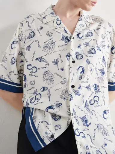 MANAAKI Hawaiki Camp-Collar Printed Lyocell-Twill Shirt - Men | Thumbnail 5 MANAAKI Hawaiki Camp-Collar Printed Lyocell-Twill Shirt - Men | Thumbnail 5
