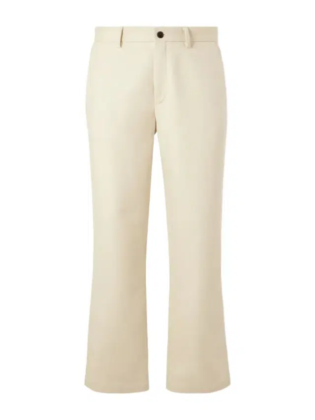 Straight-Leg Cotton and Cashmere-Blend Twill Trouser - Men Straight-Leg Cotton and Cashmere-Blend Twill Trouser - Men