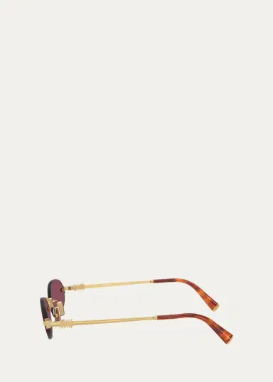 Miu Miu A54S 51MM Oval Sunglasses | Thumbnail 2 Miu Miu A54S 51MM Oval Sunglasses | Thumbnail 2