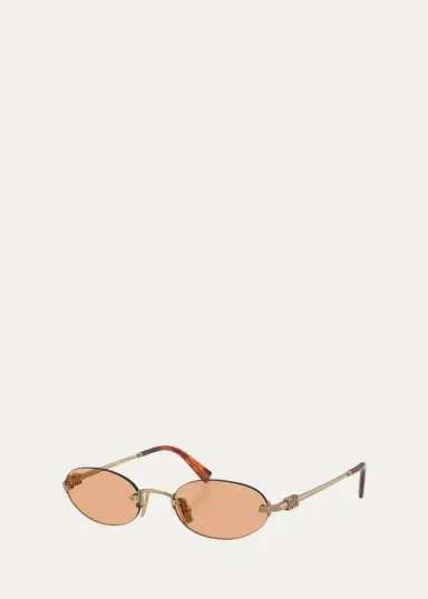 Miu Miu A54S 51MM Oval Sunglasses | Thumbnail 3 Miu Miu A54S 51MM Oval Sunglasses | Thumbnail 3