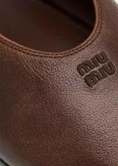 Miu Miu Nappa Leather Mary Jane Buckle Ballerina Flats | Thumbnail 5 Miu Miu Nappa Leather Mary Jane Buckle Ballerina Flats | Thumbnail 5