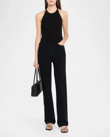 RE/DONE Sylvie Ribbed Halter Tank Top | Thumbnail 2 RE/DONE Sylvie Ribbed Halter Tank Top | Thumbnail 2