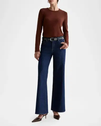 AG Jeans Saige Mid-Rise Wide-Leg Jeans | Thumbnail 2 AG Jeans Saige Mid-Rise Wide-Leg Jeans | Thumbnail 2
