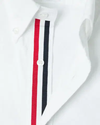 Thom Browne Men's Oxford Grosgrain-Placket Dress Shirt | Thumbnail 5 Thom Browne Men's Oxford Grosgrain-Placket Dress Shirt | Thumbnail 5