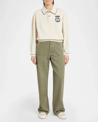 AMIRI Collegiate Cotton Polo Shirt | Thumbnail 2 AMIRI Collegiate Cotton Polo Shirt | Thumbnail 2