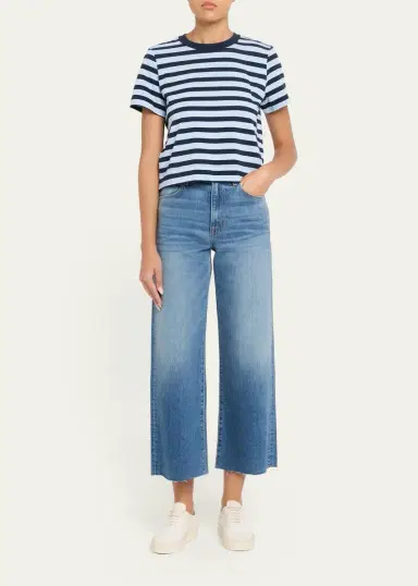 Frame The Boxy Striped Tee | Thumbnail 2 Frame The Boxy Striped Tee | Thumbnail 2