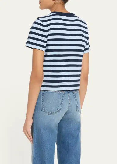 Frame The Boxy Striped Tee | Thumbnail 3 Frame The Boxy Striped Tee | Thumbnail 3