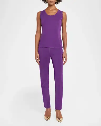 Misook Double Scoop-Neck Tank | Thumbnail 2 Misook Double Scoop-Neck Tank | Thumbnail 2