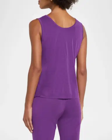 Misook Double Scoop-Neck Tank | Thumbnail 3 Misook Double Scoop-Neck Tank | Thumbnail 3