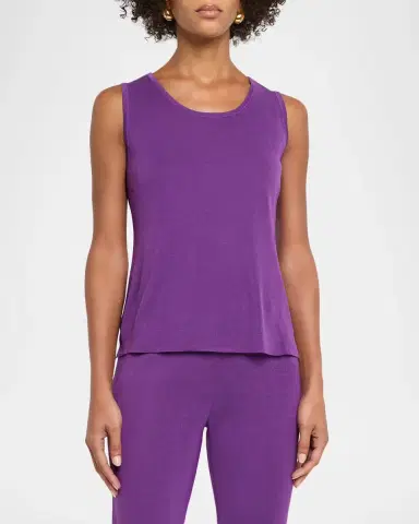 Misook Double Scoop-Neck Tank | Thumbnail 4 Misook Double Scoop-Neck Tank | Thumbnail 4