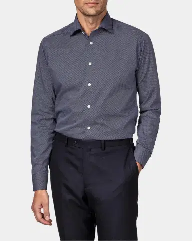 Eton Men's Micro-Dot Sport Shirt | Thumbnail 3 Eton Men's Micro-Dot Sport Shirt | Thumbnail 3