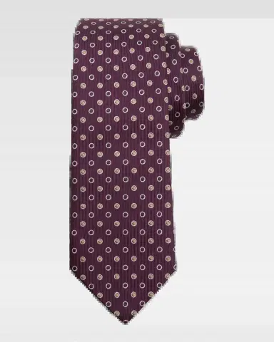 Giorgio Armani Men's Filled Polka Dot Silk Tie | Thumbnail 2 Giorgio Armani Men's Filled Polka Dot Silk Tie | Thumbnail 2