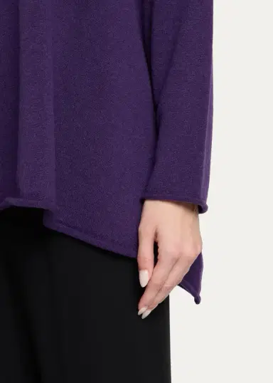 Eskandar A-Line Bateau Neck Sweater - Long Length | Thumbnail 5 Eskandar A-Line Bateau Neck Sweater - Long Length | Thumbnail 5