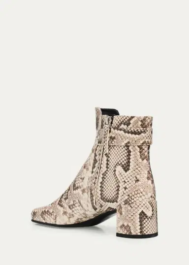 Roger Vivier 45mm Tres Vivier Snake-Printed Leather Ankle Boots | Thumbnail 2 Roger Vivier 45mm Tres Vivier Snake-Printed Leather Ankle Boots | Thumbnail 2