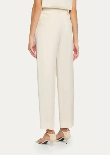 TOTEME Garderob Double-Pleat Straight-Leg Ankle Trousers | Thumbnail 3 TOTEME Garderob Double-Pleat Straight-Leg Ankle Trousers | Thumbnail 3