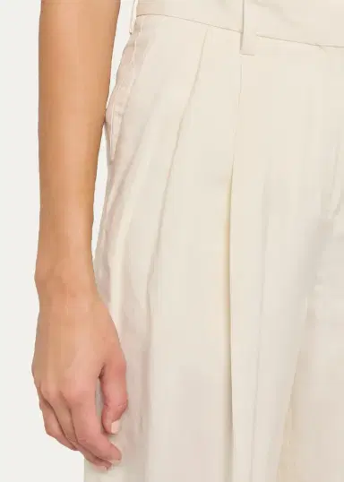 TOTEME Garderob Double-Pleat Straight-Leg Ankle Trousers | Thumbnail 5 TOTEME Garderob Double-Pleat Straight-Leg Ankle Trousers | Thumbnail 5
