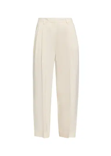 TOTEME Garderob Double-Pleat Straight-Leg Ankle Trousers | Thumbnail 1 TOTEME Garderob Double-Pleat Straight-Leg Ankle Trousers | Thumbnail 1