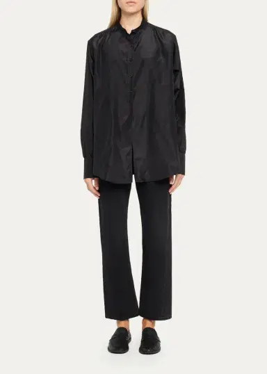 The Row Lula Silk Taffeta Button-Down Top | Thumbnail 2 The Row Lula Silk Taffeta Button-Down Top | Thumbnail 2